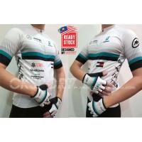 Petronas AMG Mercedes เสื้อปั่นจักรยาน ผ้าโพลีเอสเตอร์ เท่ห์