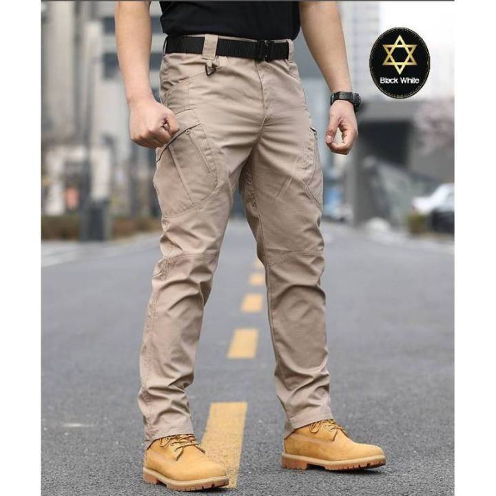 กางเกงยุทธวิธี-ix9-ผ้าลายตาราง-กางเกงคาร์โก้-กางเกงขายยาว