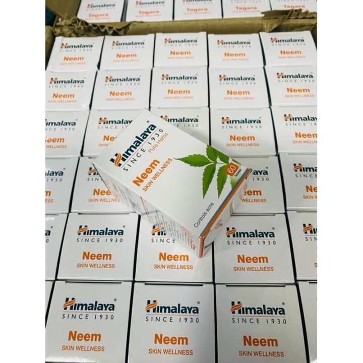 สินค้าราคาดีย์-himalaya-neem-60-เม็ด-ช่วยลดการเกิดสิวอักเสบ-บำรุงให้ผิวมีสุขภาพดี-ช่วยฟื้นฟูสภาพผิวที่เสียให้กลับเป็นปกติ