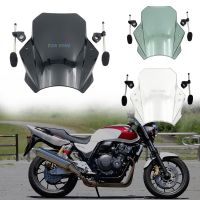 Windshield Motorcycle Deflector Clamp-On Variable Windscreen Spoiler For Honda CB400F 1975 1976 1977 CB400 F Super Four CB 400F