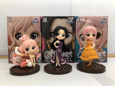 QPosket One Piece Hancock + Princess Shirahoshi + Rebecca (C) โมเดลคิวพอสเก็ต โมเดลวันพีช โมเดลแฮนค๊อก ฟิกเกอร์ วันพีช โมเดล ของเล่น ของสะสม ของขวัญ 🇨🇳