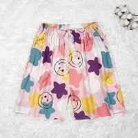 Cotton silk shorts female 2023 summer leisure household sweet big yards pants loose youth of pyjamas viscose 5 minutes of pants