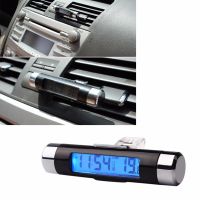 ▤┅ 2 In 1 Car Digital Clock Temperature Display Electronic Thermometer Auto Electronic Clock LED Backlight Digital Display