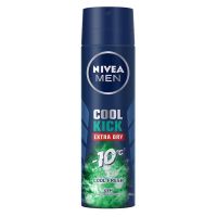 Nivea Men Cool Kick Extra Dry Cool Fresh Spray นีเวีย เมน คูลคิก เอ็กซ์ตร้าดราย คูลเฟรช สเปรย์ 150 มล.