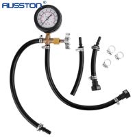 Quick Connected Fuel Injection Pump Pressure Tester Gauge with Valve 0-100PSI Car Gasoline Pressure Gauge Meter Tester Tool