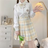 Spot parcel post Donglinshe Original ( Moon Rabbit )jk Uniform Genuine Girl Student Plaid Skirt Japanese College Style High Waist Pleated Skirt