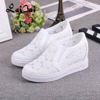 COD Womens Shoes Spring and Summer New Height Increasing Insole Mesh Pumps Fashion Comfortab Platform Breathable Casual