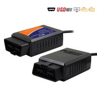 MINI OBDII USB V1.5 Scanner For Multi-Brands CAN-BUS ELM327 USB OBDII Vehicles OBD II Scanner ELM 327 USB 25K80 OBD2 Diagnostic