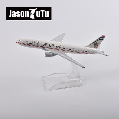 JASON TUTU กระเป๋าเครื่องบินโบอิ้ง B777 16ซม. เครื่องบินจำลองโมเดลเครื่องบินอากาศยานโลหะหล่อจากโรงงานขายส่ง