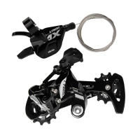 Mountain Bike Rear Derailleur Long Cage &amp; Right Shifter Lever Groupset