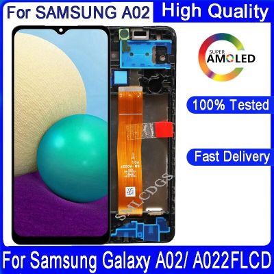 6.5 "ต้นฉบับสำหรับ Samsung Galaxy A02จอแสดงผล LCD A022 A022M A022F A022G SM-A022F จอแสดงผล LCD พร้อมการเปลี่ยนส่วนประกอบแบบสัมผัส