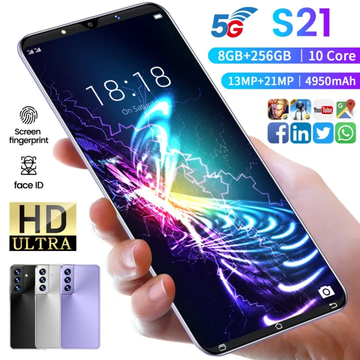 【Local Stock】 Vivo Phone Original S21 Cellphone Sale 8GB + 256GB 5G