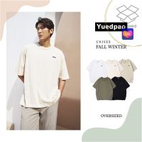 เสื้อยืดผู้ชายวัยรุ่น เสื้อยืดผู้ชายเกาหลี Yuedpao เสื้อยืด OVERSIZE รับประกันไม่ย้วย 2 ปี เสื้อยืดสีพื้น Oversize_Set Basic เสื้อยืดผู้ชายวินเทจ