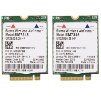 2X Network Card, EM7345 4G LTE WWAN Card Module for Thinkpad X250 X1C W550 T450 X240 T440 Support for LTE/HSPA+ /EMEA