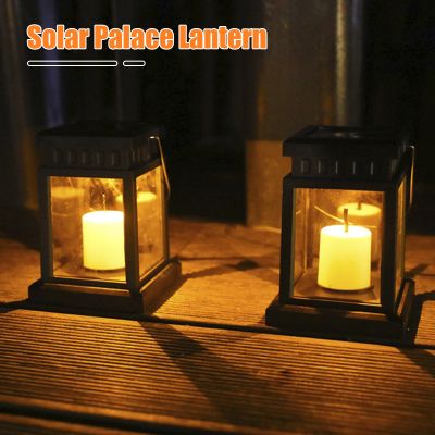 Solar Palace Lantern LED Lawn Lights Garden Decor Landscape Courtyard Outdoor Hanging Candle Lamps Floor Lights Navidad Decor