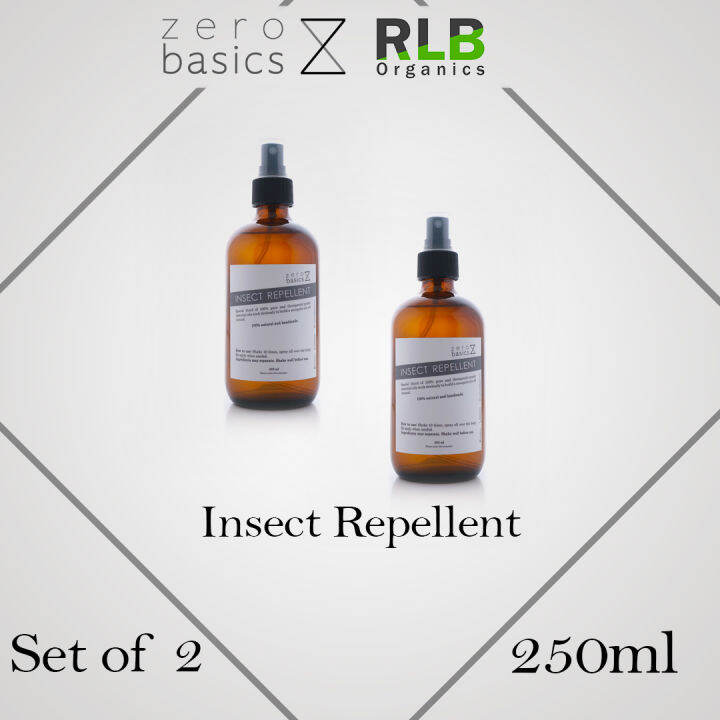 Set of 2 Zero Basics Insect Repellent (250ml) Insect Repellent a