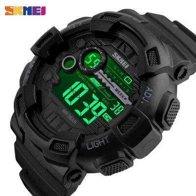 （A Decent035）SKMEI OutdoorMenMultifunction 5BarPU Incorreloj Hombre 1243