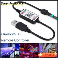 SYRUPSHADDOCKING ร้อน ไร้สาย มินิ ตัวควบคุมไฟแถบ LED RGB บลูทูธ 4.0 สาย USB การควบคุมสมาร์ทโฟน