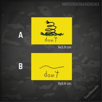 สติกเกอร์meme งู dont tread on me ตกแต่งรถยนต์ มอเตอร์ไซค์ Tactical ? งานพิมพ์