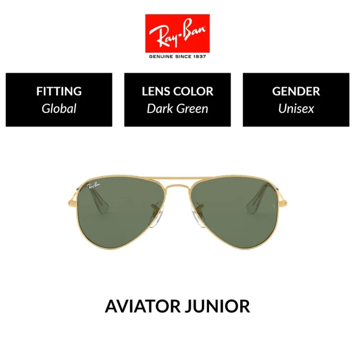 Ray-Ban JUNIOR AVIATOR | Unisex Global Fitting | Junior | Size 52mm  sunglasses | Lazada PH