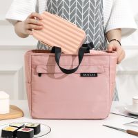 ✙✜ Zipper Thermal Lunch Bag Bento Box Insulated Cooler Tote Bags Picnic Travel Portable Food Storage Container for Women Children