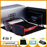 [100% เดิม][4 In 1]Gaozheng2 ใหม่ออดี้ 553 ผู้ชายแว่นกันแดดP Olarized UV400 ขับรถกรอบแว่นกันแดดชุดของขวัญ