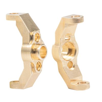 2 Piece Brass Caster Blocks C-Hubs C-Hubs Metal for 1/18 RC Crawler TRX4M Upgrade Parts