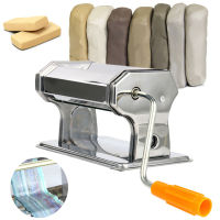 Portable Stainless Steel Craft Polymer Clay Rolling Machine Press Roller Hand Cranked Handmade Press Pasta Tools Non-Electric