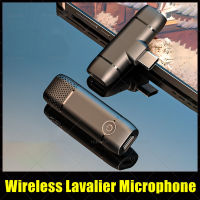 Wireless Lavalier Microphone 360 Pickup Noise Reduction 30m Audio Video Recording Lapel livesteam Mic For Android Phone