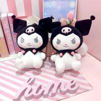 25Cm อะนิเมะ Sanriod ของเล่น Kawaii Kuromi สัตว์ตุ๊กตานุ่มยัดไส้ตุ๊กตาหมอนพูเชียร์ของเล่นเด็กของขวัญ