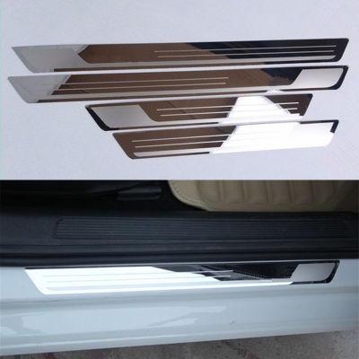 For Volkswagen VW Golf 6 MK6 Golf 7 MK7 GTI 2008-2018 2019 Door Sill Scuff Plate Guards Welcome Kick Pedal Cover Car Accessories