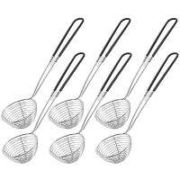 Hot Pot Strainer Scoops Stainless Steel Hot Pot Strainer Spoons Mesh Skimmer Spoon Asian Strainer Ladle with Handle Cables  Converters