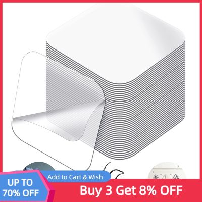 ↂ☍✇ Square Double Sided Tape Super Strong Adhesive Heavy Duty Washable Sticker Pads Removable Waterproof No Trace Mounting Tape