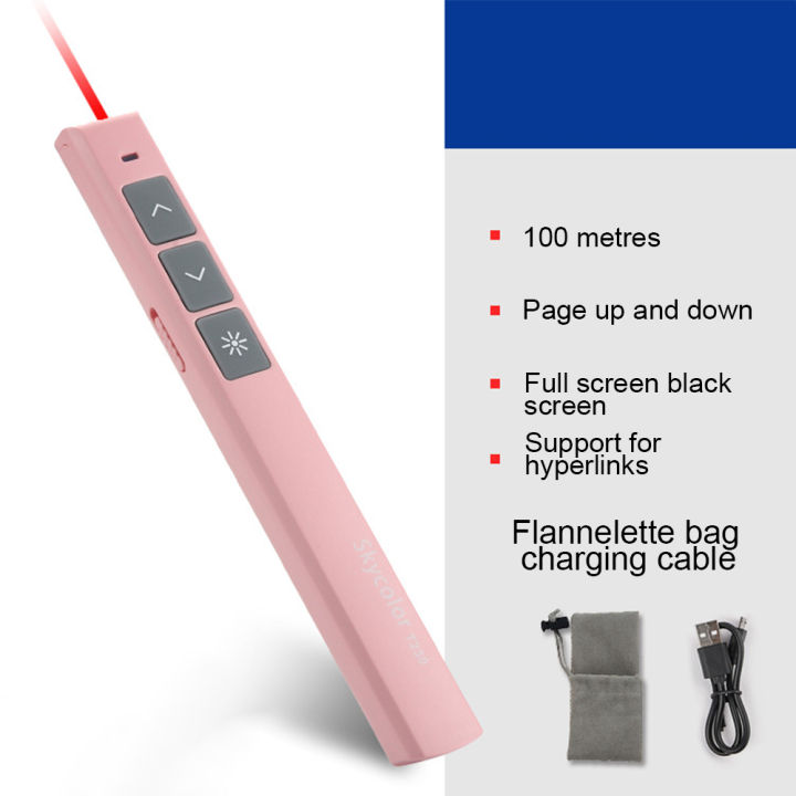 dmyond-wireless-presenter-ppt-controller-การนำเสนอรีโมทคอนโทรลตัวชี้เลเซอร์-usb-mouse-clicker-flip-pen