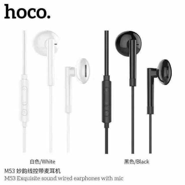 แนะนำใหม่-หูฟัง-hoco-m53-สำหรับมือถือทุกรุ่น-เสียงดี-ของแท้-100