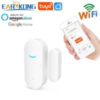 Tuya Smart WiFi Door Sensor Door Open / Closed Detectors Wifi Home Alarm Compatible With Alexa Google Home Tuya APP