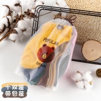 Socks Women Summer Embroidery Boat Socks Cute Thin Ten-color Bear Socks Cartoon New Wholesale