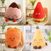 98in Toy Cartoon Plush Fruit Design Strawberry Watermelon Radish Pear Kids Gift