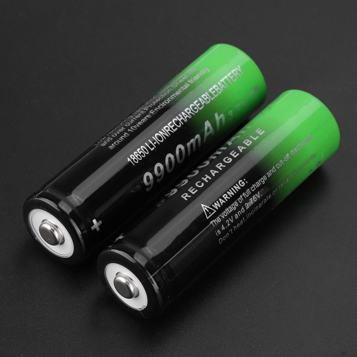 แบตเตอรี่9900-mah-3-7-v-ชาร์จได้2ก้อนสำหรับไฟฉาย