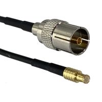 RG174 IEC PAL DVB-T Female Jack to MCX Male Plug Connector Crimp RF Jumper pigtail Cable Wire Terminals 4inch 10FT