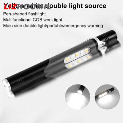 LIZHOUMIL Portable Led Mini Pen Lights Ipx5 Waterproof Strong Light Cob Work Lamp Flashlight Torch With Clip