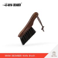 ⭐โปรเดือนนี้ Knife Brush walnut horse hair  แปรงทำความสะอาดอุปกรณ์บาร์กาแฟ สุดฮอต! แปรงขัดพื้นแปรงลวด