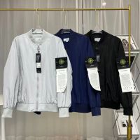 ☃☁✗ เสื้อแจ็กเก็ตกีฬาลําลอง คอปกตั้ง กันลม ลาย STONE ISLAND แฟชั่นฤดูใบไม้ผลิ สําหรับผู้ชาย