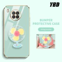 เคสโทรศัพท์แบบเรียบหรู YBD สำหรับ Huawei Y9A Nova 8i Mate 10 Pro Mate 20 Pro Mate 30 Pro Mate 40 Pro Mate 50 Pro สเตอริโอแบบหมุนได้คลุมทั้งหมดเคสกันกระแทกกล้อง