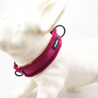 【CW】 Dog Collars adjustable Soft padded Flannelette Reflective pet Collar For Small medium and large dogs Training Walking