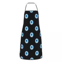 คนตุรกี ชั่วร้าย ตา Apron หญิง Unisex Bib Nazar Boncuk Cooking Kitchen Tablier Cuisine C8ow