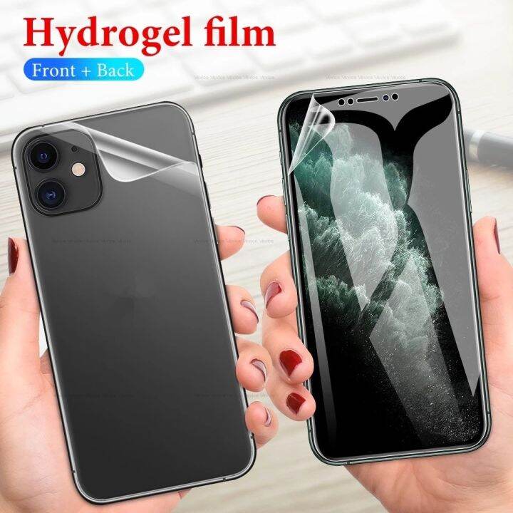 สำหรับ-for-iphone-14-series-ฟิล์มไฮโดรเจล-hydrogel-for-ไอโฟน-14-pro-max-13-12-12-promax-12pro-mini-11promax-11pro-11-xsmax-xs-x-xr-8-plus-6-7-พลัส