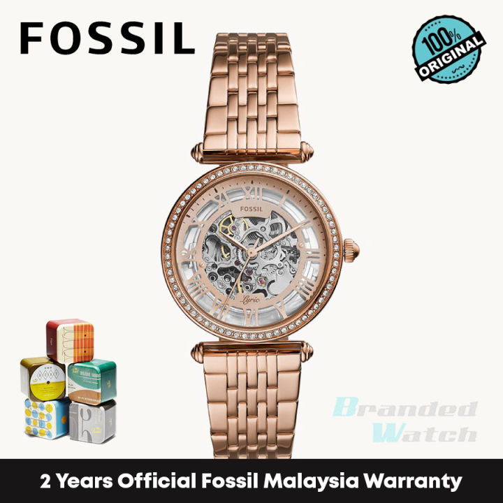 Official Warranty] Fossil ME3198 Women's Lyric Automatic Rose Gold-Tone  Stainless Steel Watch (watch for women / jam tangan perumpuan / fossil watch  for women / fossil watch / women watch) | Lazada