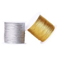 【CW】 100M Polyester Sewing Threads Needles Gold Wire Embroidery Thread Floss Supplies