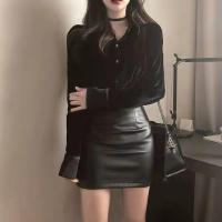 COD ☒ vffe899 Small black leather skirt 2021 hip skirts short ti小皮裙2021黑色包臀高腰短款半身裙紧身短裙女季性感包裙rtkoqfsmjra 12 21